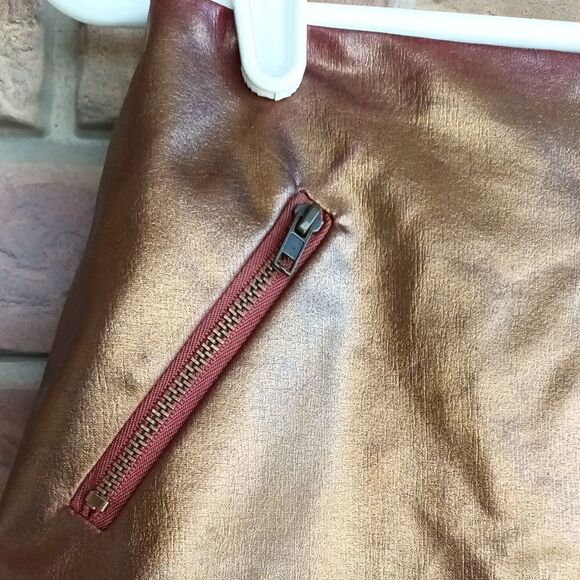 Rules of etiquette copper colored mini skirt. - Picture 9 of 12